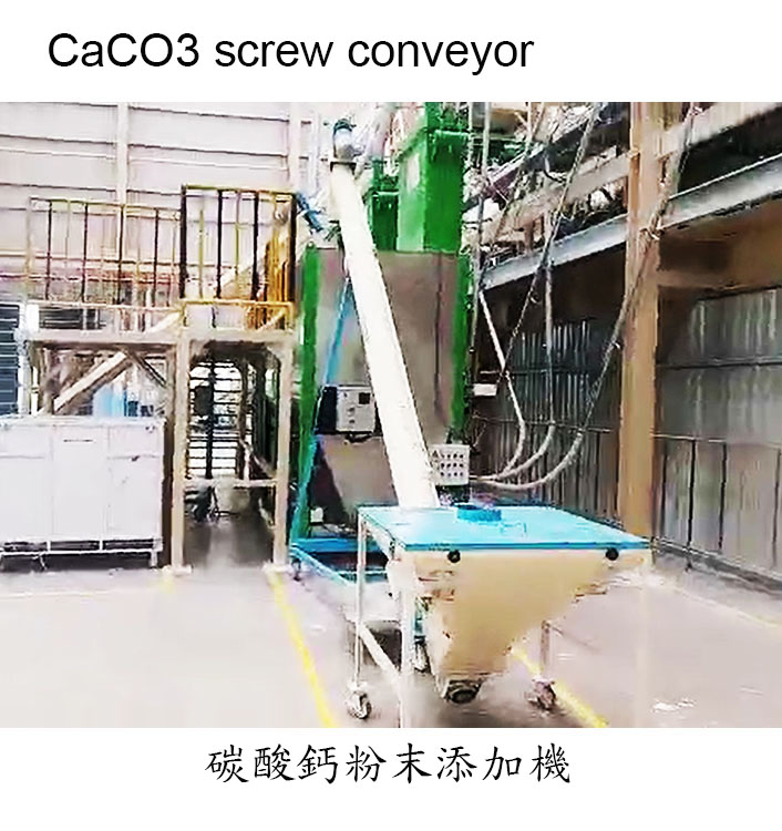 Powder screw conveyor